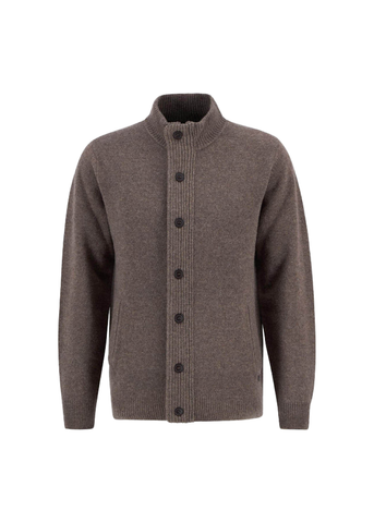 Barbour Maglione con zip da uomo in Lana d’Agnello Essential Patch