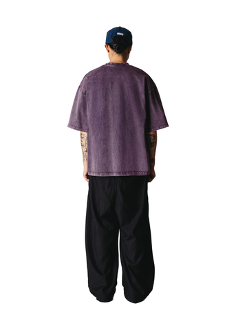 Woodbird T-Shirt da uomo manica corta Beam Tinted viola