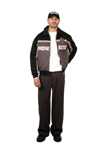 Prohibited Giacca da uomo college Old Era Suede marrone
