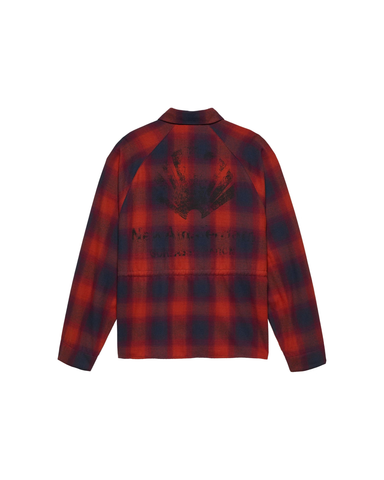 New Amsterdam Camicia in flanella unisex Flanel Overshirt rossa/blu