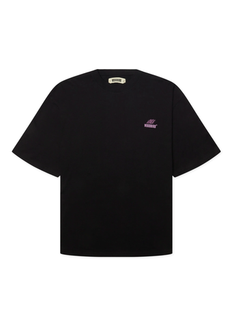 Woodbird T-Shirt da uomo manica corta Beam Action nera
