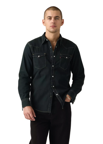 Levi's Camicia in jeans da uomo Western Barstow