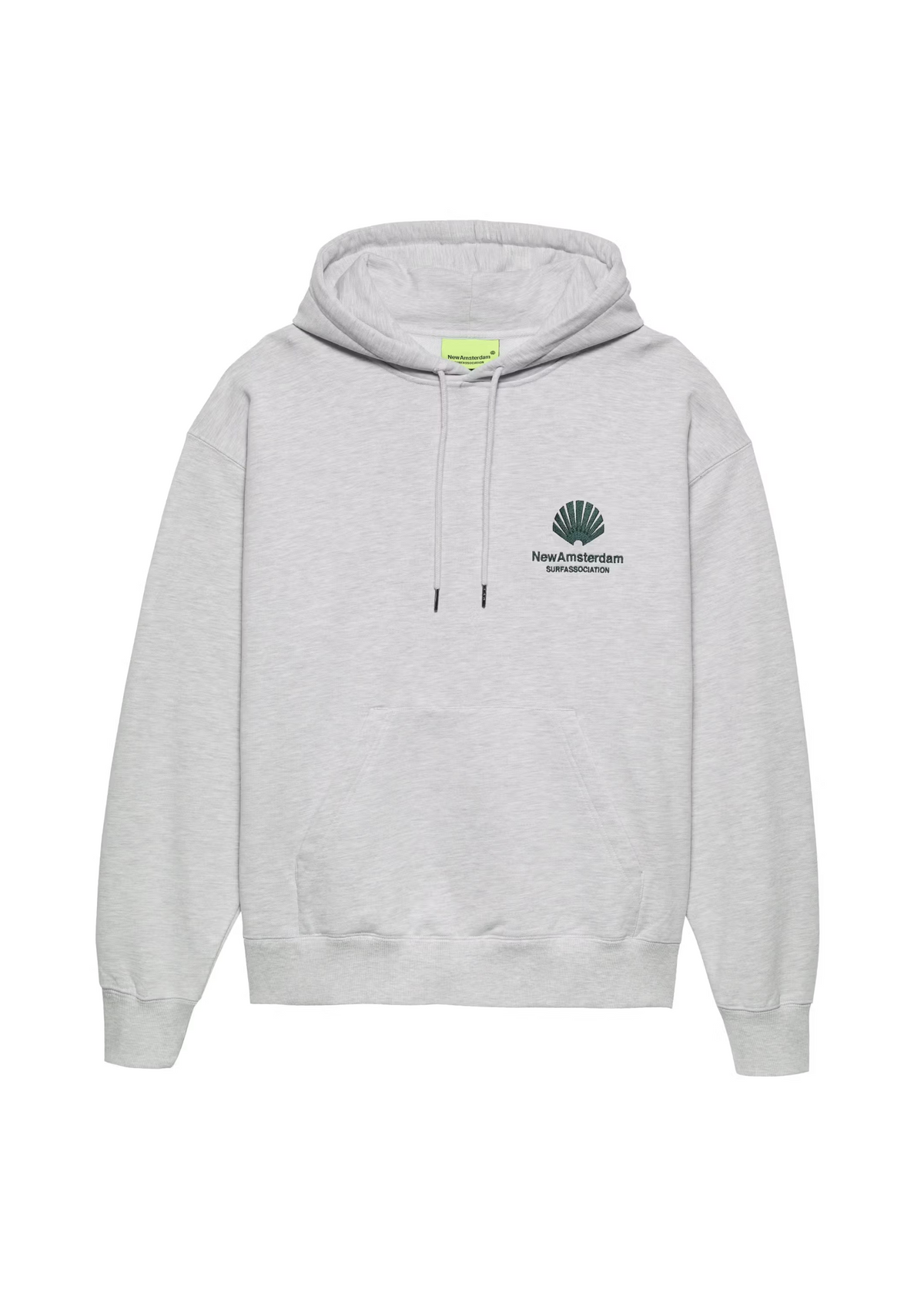 New Amsterdam Felpa con cappuccio da uomo Logo grigio chiara