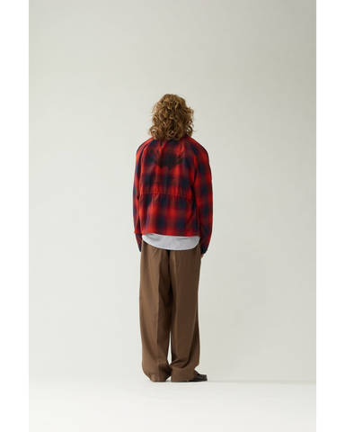 New Amsterdam Camicia in flanella unisex Flanel Overshirt rossa/blu