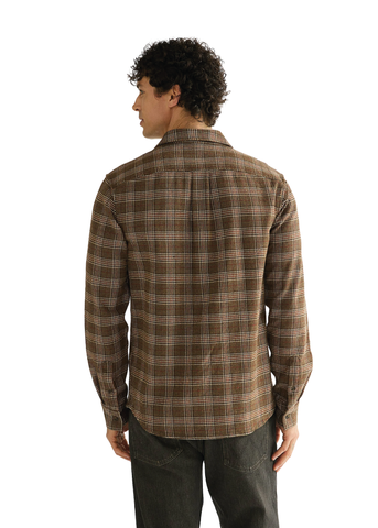 Wrangler Camicia a quadri da uomo  Regular One marrone