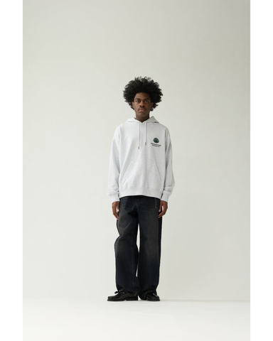 New Amsterdam Felpa con cappuccio da uomo Logo grigio chiara