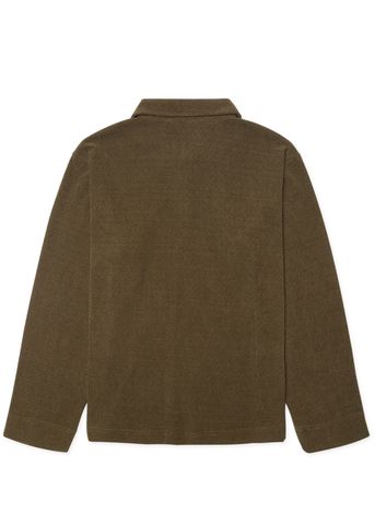Woodbird Polo mezza zip da uomo Hiro verde