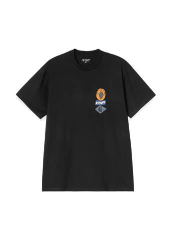 Carhartt Wip T-Shirt da uomo manica corta Stacked Grapes nera