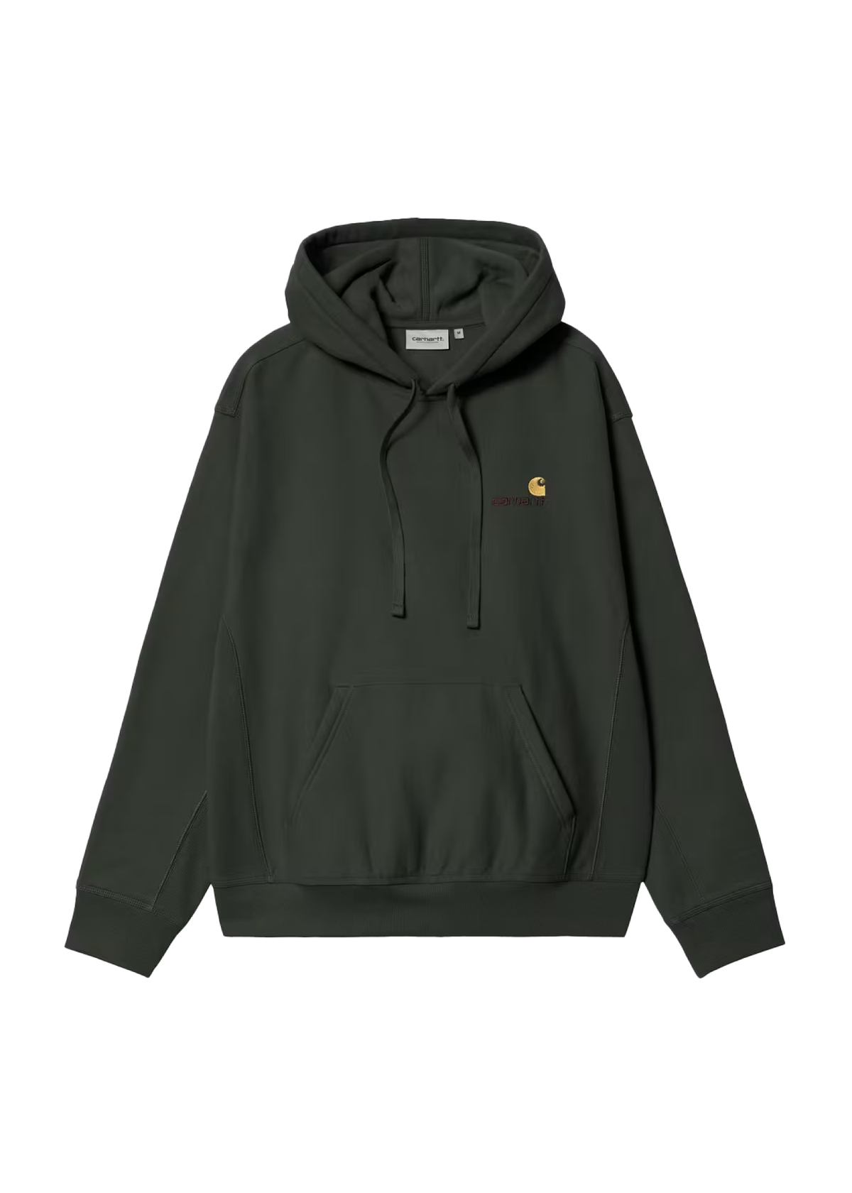 Carhartt Wip Felpa da uomo con cappuccio American Script verde