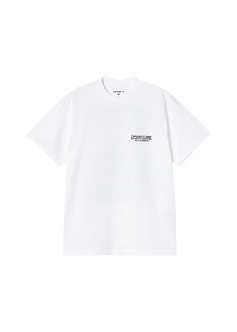 Carhartt WIP T-Shirt da uomo manica corta Sean Hamilton bianca 03