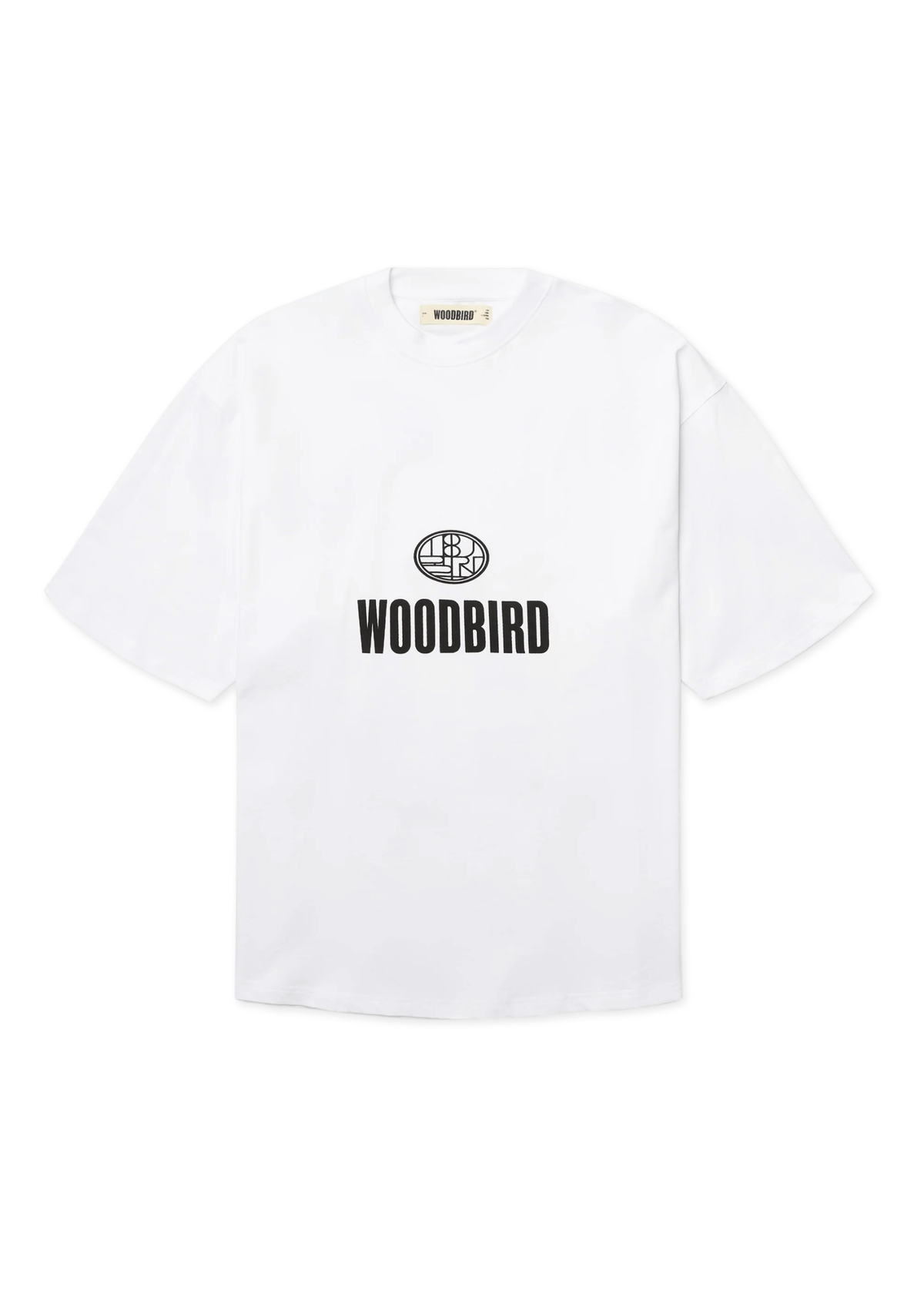 Woodbird T-Shirt da uomo manica corta Beam Nine bianca