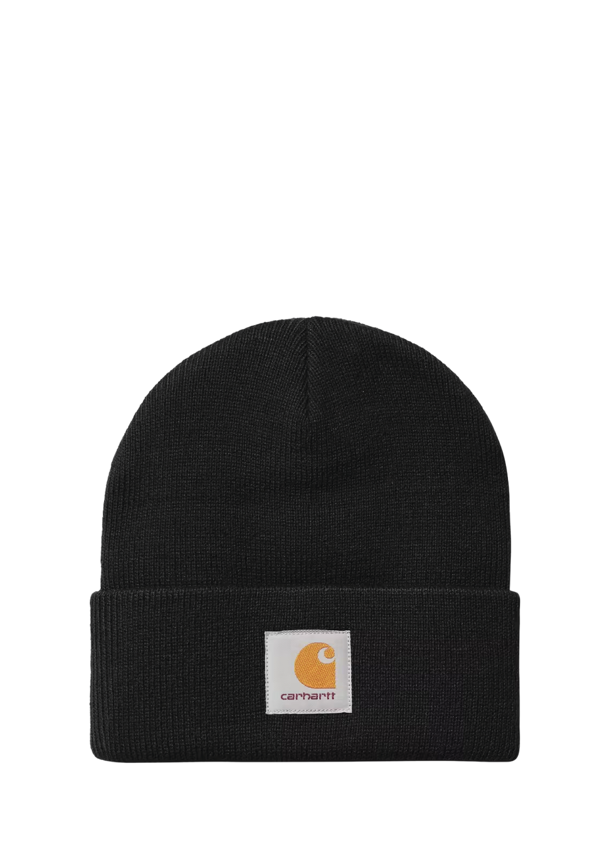 Carhartt WIP Berretto Corto in Maglia a Coste Watch nero