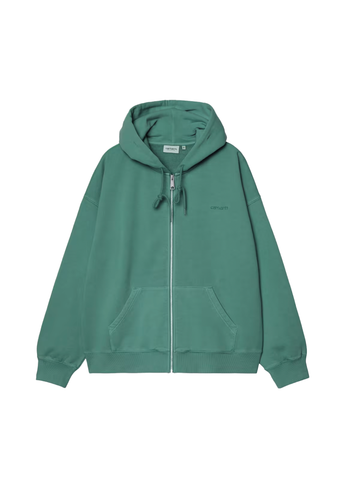 Carhartt Wip Felpa con zip e cappuccio Benton verde