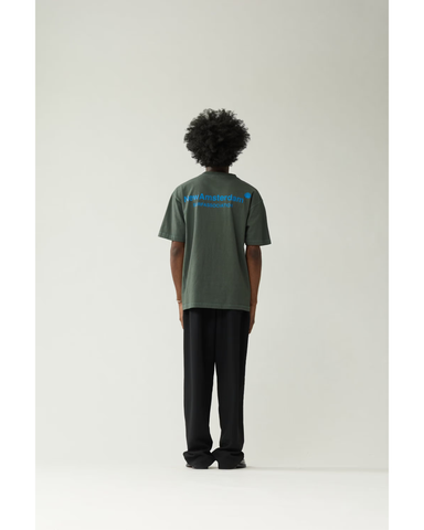 New Amsterdam T-Shirt da uomo manica corta Logo verde