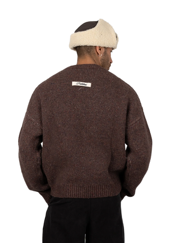 Prohibited Maglia da uomo Double P marrone