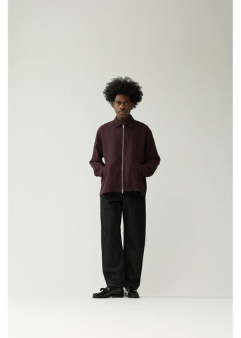 New Amsterdam Camicia unisex Zip Up bordeaux