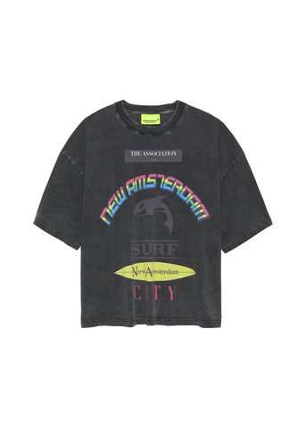 New Amsterdam T-Shirt da uomo manica corta Announcement nera