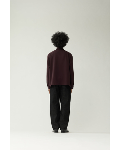 New Amsterdam Camicia unisex Zip Up bordeaux