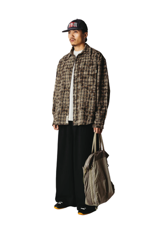 Woodbird Camicia in flanella da uomo Jong Wash Check verde