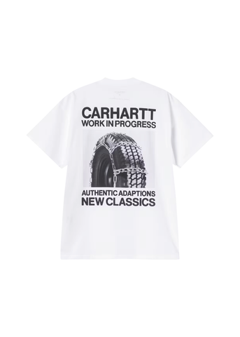 Carhartt WIP T-Shirt da uomo manica corta Sean Hamilton bianca 03