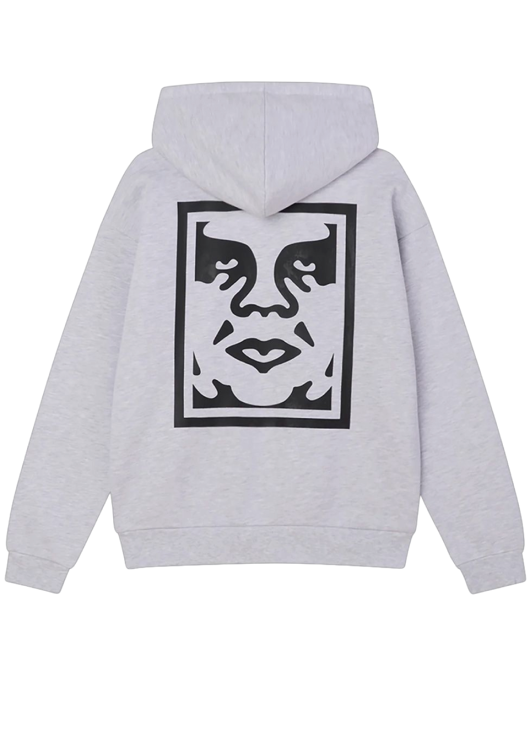 Obey Felpa con cappuccio da uomo Icon Extra Heavy grigio chiara