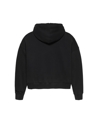 New Amsterdam Felpa con cappuccio unisex Worked Logo nera