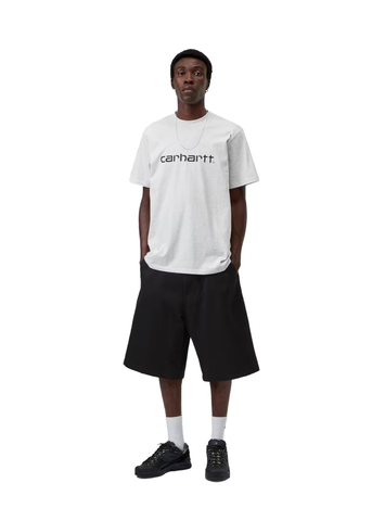 Carhartt Wip T-Shirt da uomo manica corta Script grigio chiara