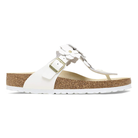 Birkenstock Infradito da donna Gizeh Flower bianco (Calzata Stretta)