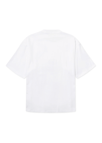 Woodbird T-Shirt da uomo manica corta Beam Nine bianca