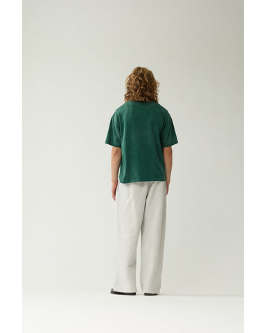 New Amsterdam T-Shirt da uomo manica corta Worked Logo verde