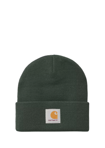 Carhartt WIP Berretto Corto in Maglia a Coste Watch verde