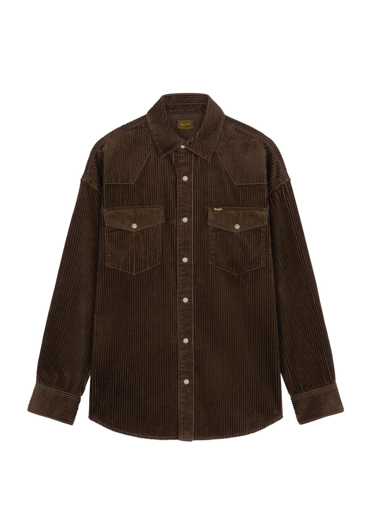Oversized Western-Hemd in Coffee 112387001