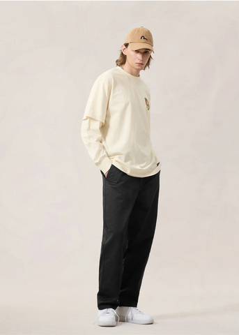 Evisu Pantalone chinos da uomo Splash Daicock nero