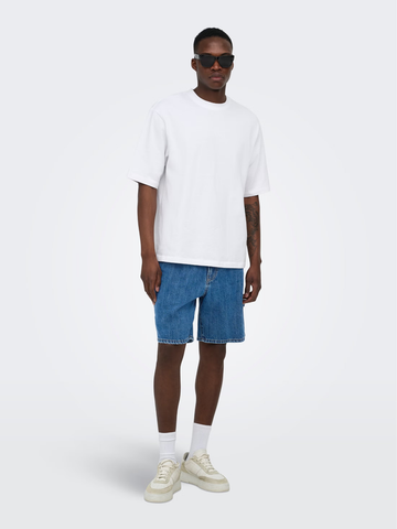 Only & Sons Men's Fade Carpenter Denim Shorts