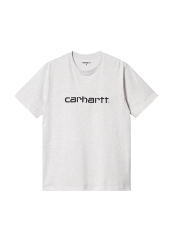 Carhartt Wip T-Shirt da uomo manica corta Script grigio chiara