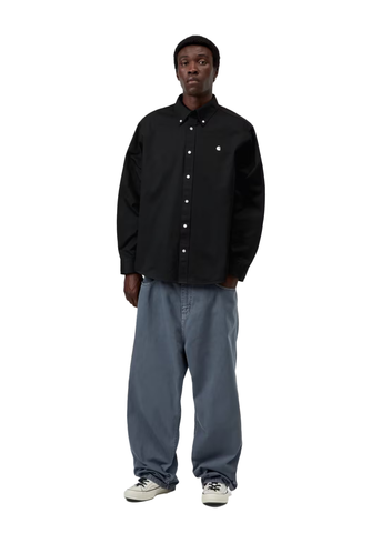 Carhartt Wip Camicia da uomo in velluto OG Madison nera