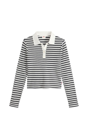 Levi's Polo rigata da donna manica lunga Rory