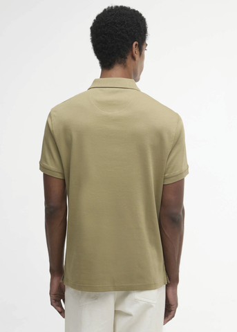 Barbour Polo da uomo manica corta Hilton verde