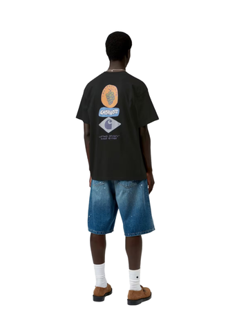 Carhartt Wip T-Shirt da uomo manica corta Stacked Grapes nera