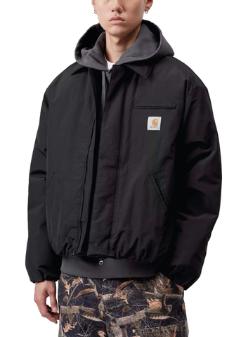 Carhartt Wip Giacca da uomo in nylon Stanwood nera