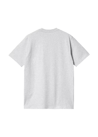 Carhartt Wip T-Shirt da uomo manica corta Script grigio chiara