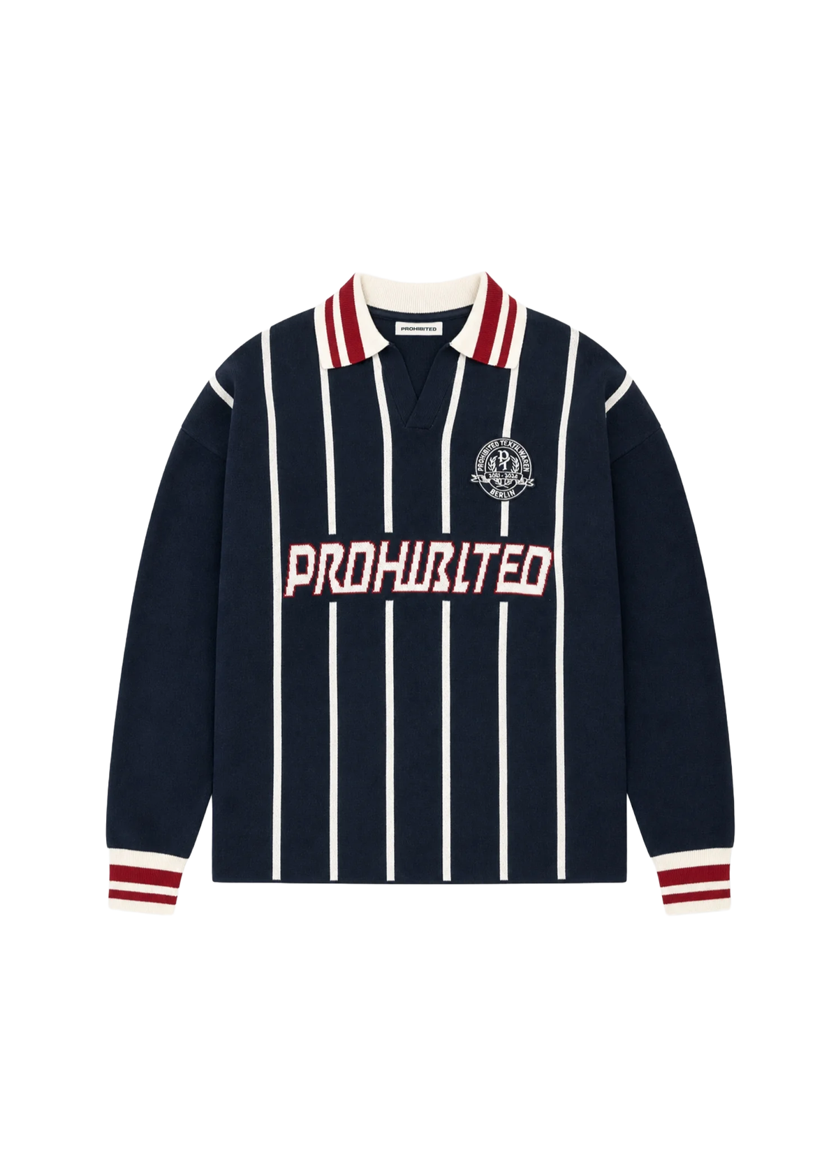 Prohibited Maglia da calcio da uomo Field Numbers blu