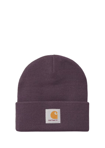 Carhartt WIP Berretto Corto in Maglia a Coste Watch viola scuro