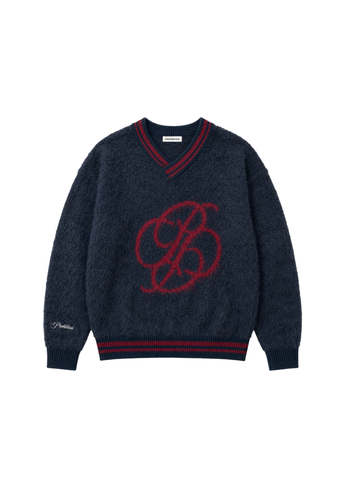 Prohibited Maglia da uomo Fuzzy blu