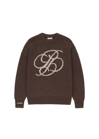 Prohibited Maglia da uomo Double P marrone
