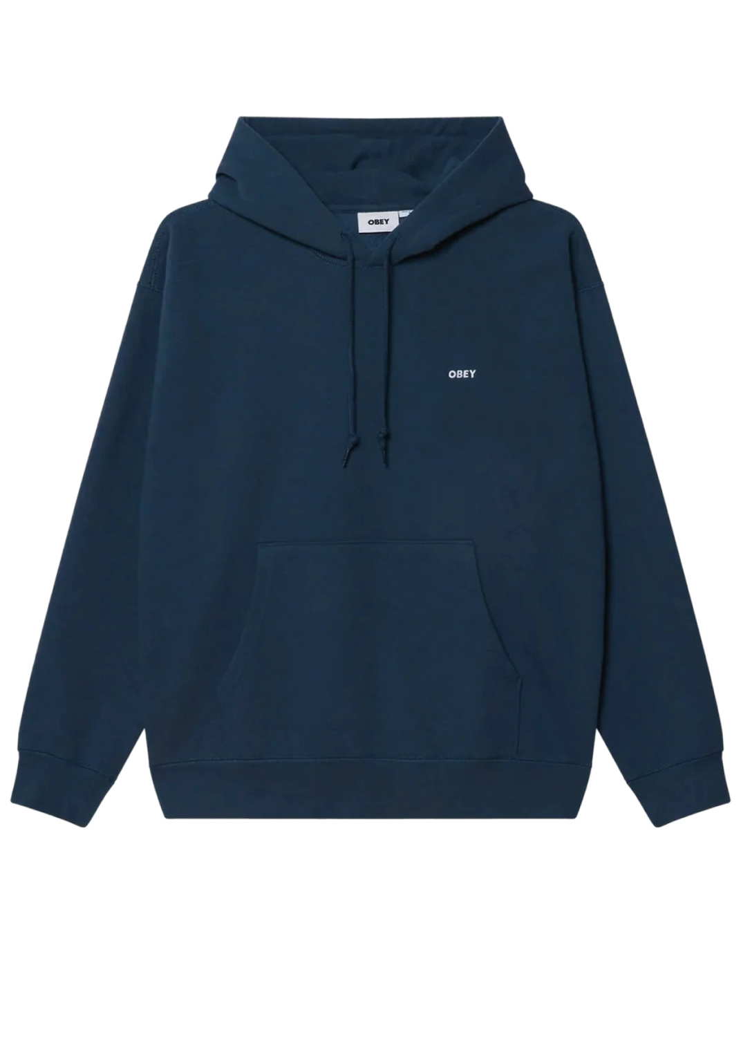 Obey Felpa da uomo con cappuccio Work Bold blu