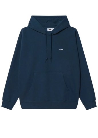 Obey Felpa da uomo con cappuccio Work Bold blu