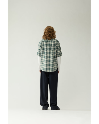 New Amsterdam Camicia a quadri unisex Double Layer verde