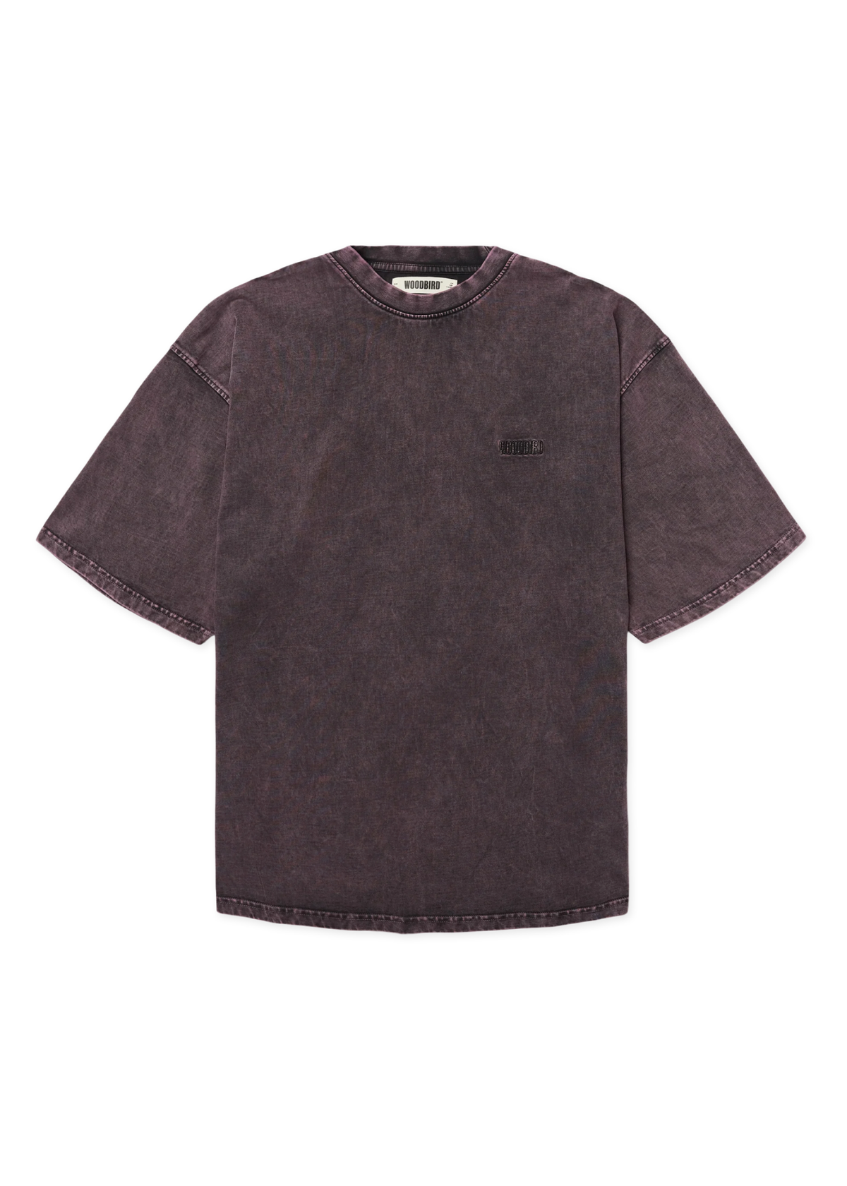 Woodbird T-Shirt da uomo manica corta Beam Tinted viola