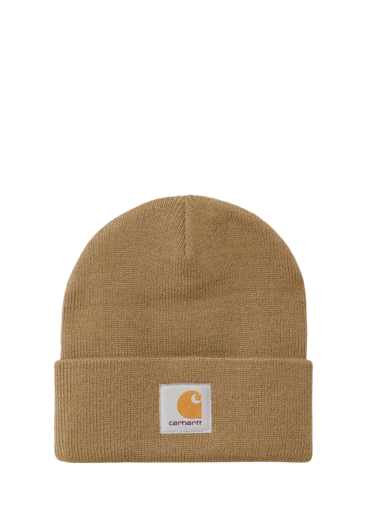 Carhartt WIP Berretto Corto in Maglia a Coste Watch marroncino